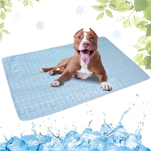 Dog Cooling Mat Washable, Portable Summer Dog Pad, Water-Absorbent Pet Cooling Pad, Ice Silk Self-Cooling Mat for Dog for Kennel/Sofa/Bed/Floor/Ca...