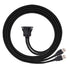 cablecc 1m Waterproof USB 3.0 Extension Latch Mount Car AUX Cable for Dashboard Panel (Dual USB 3.0)...