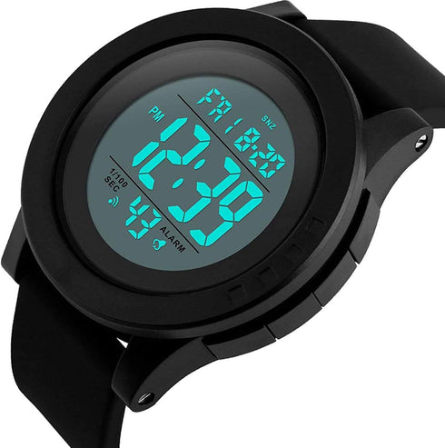 Men's Digital Sports Watch LED Screen Large Face Electronics Military Watches for Men Waterproof Alarm Stopwatch Back Light Outdoor Army Watch...