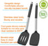 4Pcs Spatula, Silicone Spatula Turner Slotted Spatula Set Spoon, Spatulas Silicone Heat Resistant Wok Rubber Spatulas for Nonstick Cookware, Silic...