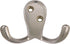 Design House 207761 Wall-Mounted Double Hook for Coat Hat, Towel Robe in Bathroom or Closet Satin Nickel 10-Pack...