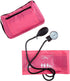 EMI Deluxe Aneroid Sphygmomanometer Manual Blood Pressure Monitor Adult Cuff Set with Case - #217 (Pink)...