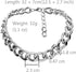 Women's Alloy Choker Necklace Heavy Cuban Chunky Chain Punk Gothic Hip Hop Metal Necklaces - Silver -Small Size...