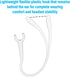 Flexible Ear Hooks for Wireless Headset 6mm Small Clamp Holder Clips, Replacement Ear Loops Earpiece Accessories, Clear, 9 Pack...