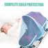 Durable Baby Stroller Mosquito Net (2 Pack) - Perfect Bug Net for Strollers, Bassinets, Cradles, Playards, Pack N Plays and Portable Mini Crib (Bl...
