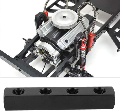 SUS304 Air Hose Manifold Block, 4 Way 1/4 Inch BSPP Thread Pneumatic Air Hose Inline Manifold Block Splitter (4 Way)...