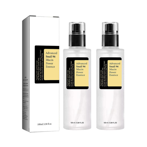 2Pcs Snail Mucin 96% Power Repairing Essence, Snail Mucin Serum,Power Repairing Essence, Hydrating Serum for Face with Snail Secretion Filtrate, I...