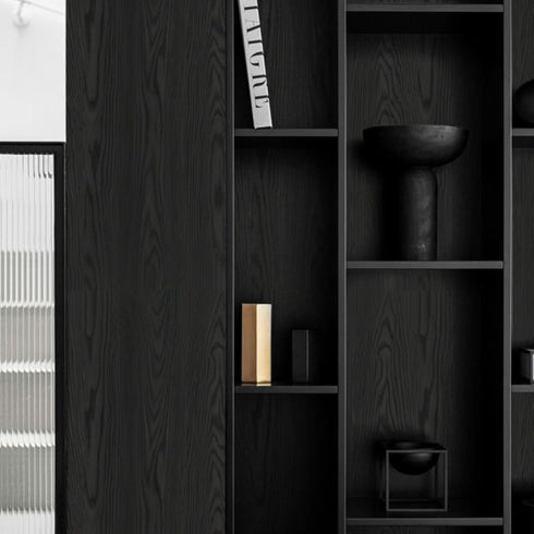Abyssaly Wood Contact Paper, Thicken Natural Wood Peel and Stick Wallpaper for Cabinets, Self Adhesive Film Removable Vinyl Black Wood Wallpaper f...