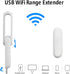 USB WiFi range Extender, Portable 300M Dual Antenna USB WiFi Signal Range Extender Booster Wireless Router Repeater AP Amplifier IEEE802.11 b/g/n...