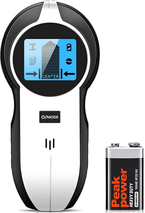 Stud Finder Wall Scanner 5 in 1 Upgraded Electronic Wall Scanner with Battery for Wood Metal and AC Wire Detection,HD LCD Display and Audio Alarm...