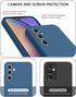 Vancle Case for Samsung Galaxy A54 5G Phone Case and 2-Pack Tempered Glass Screen Protector, Shockproof Bumper Silicone Case with Microfiber Linin...