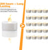 LED Tea Lights, 24 Pack Flickering Flameless Tea Lights, Warm White, Last 200H+, Battery Operated Tea Lights for Decoration(24 Pack, Warm White)...