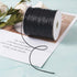 Craftdady 175 Yards 1.5mm Waxed Polyester Beading Cord String for Braided Macrame Bracelet Jewelry Making (Black)...