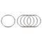 uxcell Stainless Steel O Rings, 5pcs 90mm(3.54") Outer Dia. 5mm Thickness Multi-Purpose Metal Welded O-rings Round Rings for Hardware Luggage Acce...