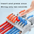 10 Pcs DIN Rail Terminal Blocks?28-12AWG Quick Wiring Cable Connector DIY Push-in Conductor Wire Connectors (2 in 8 Out)...