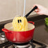 Silicone Pasta Fork (11.2"), KUFUNG High Heat Resistant to 480°F, Food Grade Pasta Spoon, BPA Free, Spaghetti Strainer & Server Spoon (Black, Past...