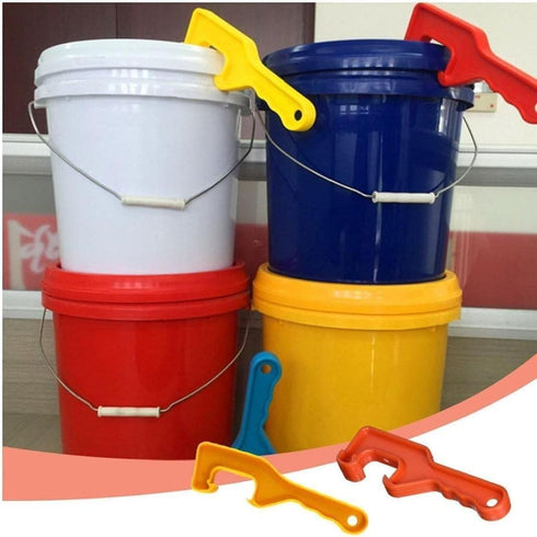 Reusable Plastic Gallon Paint Can Opener Bucket Lid Opener Paint Cask Lid Wrench Red Handle Tool Home Improvement It is beautiful and easy to use....