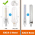 Lidesheng GX23-2 Base LED Light Bulb Plug and Play,6000K Cool White 1400Lm 2Pin LED PL Bulb, 13W 18W CFL Equivalent, Ballast Compatible (Cool Whit...