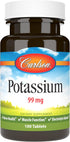 Carlson - Potassium, 99 mg, Promotes Nerve Health & Muscle Function, 100 tablets...