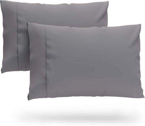 Cosy House Collection Luxury Cooling Rayon Derived from Bamboo Blend Ultra Soft Pillow Cases - Cooling & Breathable - Set of 2 Pillowcases with En...
