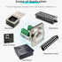 5PCS RJ45 Panel Mount Screw Terminal Adapter, RJ45/8P8C Panel Mount Connector,D-Type RJ45 Female Solderless Terminal Cat5E Ethernet Extender...