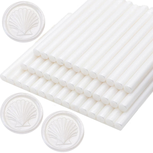 40 Pcs Glue Gun Sealing Wax Sticks for Wax Seal Stamp, Sealing Glue Gun Sealing Wax Sticks Mini Glue Stick, Great for Wedding Invitations,Christma...