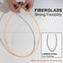 11' Fiberglass Running Electrical Wire Cable Pulling Fish Tape Kit with 5 Different Attachments and Fish Tape Tool in a Carrying Case...
