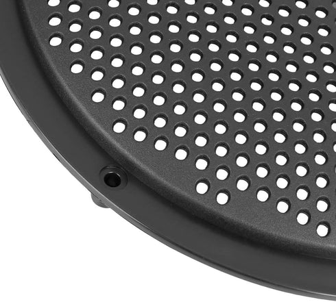 Unifizz 2pcs 8'' Plastic Audio Speaker Cover Mesh Subwoofer Grill Horn Guard Decorative Circle Grille Protector Black for Auto Car...