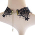 ETERNITY J. Elegant Vintage Princess Black Lace Gothic Statement Necklace Bracelet Victorian Lolita Choker Pendant Vampire Chain...