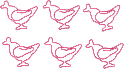 100pcs Chick Paper Clips Cute Animal Shaped Paper Clips Rustproof Iron Wire Clips in Transparent Box Versatile for Home School Office...