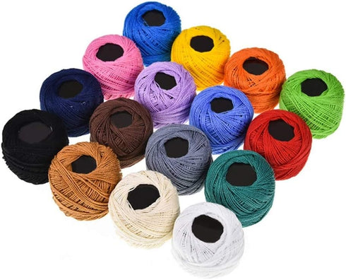 Healifty Embroidery Kits 16 Color Handcrafts Embroidery Thread Bracelet String Threader Embroidery Floss Embroidery Cross Kit (Color) Sewing Threa...