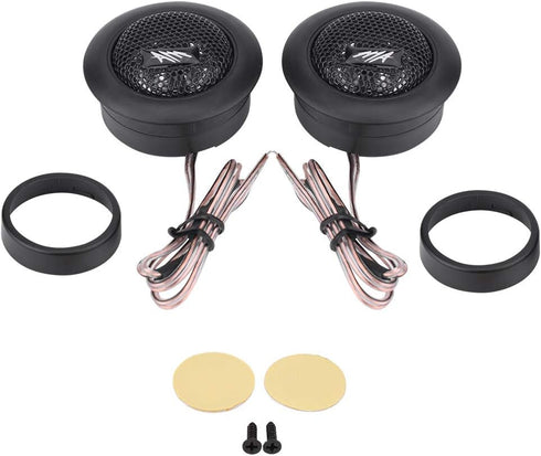 Qiilu Audio Speaker,Pair of 12V 120W Car Mini Super Power Loud Dome Audio Speaker Tweeter Loudspeaker Horn......