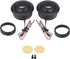 Qiilu Audio Speaker,Pair of 12V 120W Car Mini Super Power Loud Dome Audio Speaker Tweeter Loudspeaker Horn......