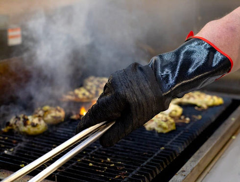 BBQ Gloves Cooking Gloves Food Contact Safe No BPA Insulated Waterpoof, Oil Proof, Heat Resistant BBQ, Smoker, Grill, and Outdoor Cooking Gloves, ...
