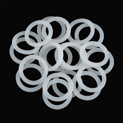 X AUTOHAUX Silicone O-Rings, 29mm OD 21mm ID 4mm Width VMQ Seal Gasket for Compressor Valves Pipe Repair, White, Pack of 20...