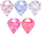 5 Pack Adult Drool Bandana Bibs Soft Large Absorbent Bibs for Special Needs Waterproof, Kids, Men Women (Cute Pattern)...