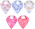 5 Pack Adult Drool Bandana Bibs Soft Large Absorbent Bibs for Special Needs Waterproof, Kids, Men Women (Cute Pattern)...