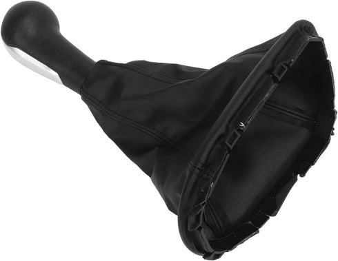 Gear Shift Knob Cover Kit, Manual Gear Stick Shift Knob Black PU Cover Compatible with Chevy Spark...