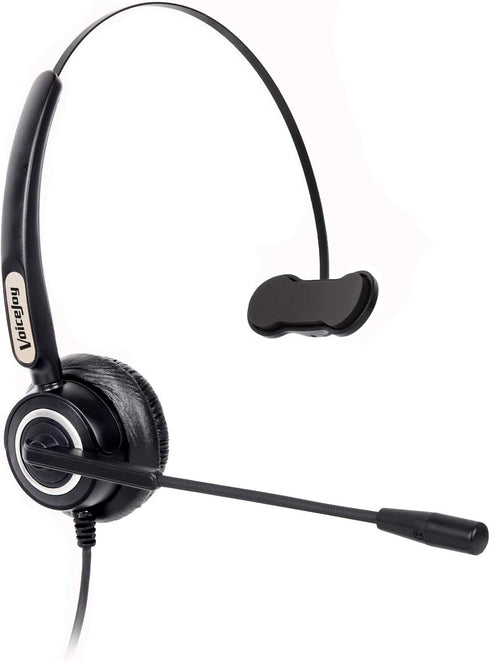 Office Headset with RJ9 Plug Compatible with Yealink T22P T26P,T28P Phones for Avaya 1608 9630 9640 9650 9620,GrandStream Phones...