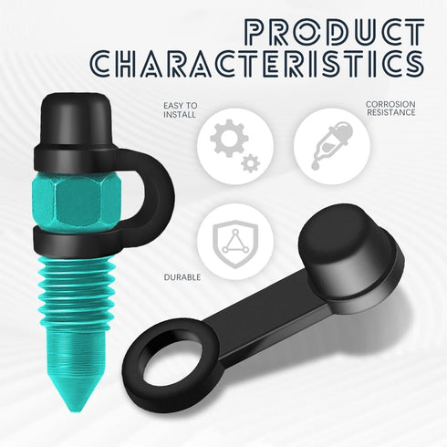 4PCS Brake Bleeder Rubber Caps, Rubber Dust Cover Dust Screw Cap, Universal Brake Bleeder Screw Caps, Automotive Brake Bleeder Screw Cap Replaceme...