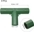 uxcell 4Pcs 16mm/0.6in Greenhouse Frame Connector Pipe Fitting Duty Joint Tool, 4 Way Frame Connectors for Trellis Sunscreen Shed Gardening Plant ...