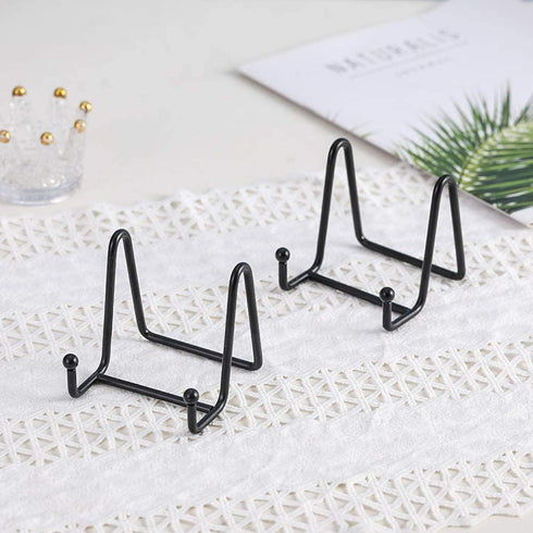 Plate Stands for Display - Iron Easel Stand Plate Holder Display Stand Picture Frame Stand for Pictures | Photo|Decorative Plate |Dish | Tabletop ...