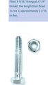 Shear pin and nut Set of 10, Suitable for Ariens 532005 53200500 510016 51001600, Compatible with Ariens Classic 24E, Compact 20, Compact 24, Comp...