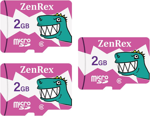 2GB Pack of 1, 3 Count Micro SD C6 Memory Card for Camera Tablet Smartphone with Adapter...