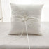 Awtlife Flower Wedding Ring Pillow Ivory Cushion Bearer for Beach Wedding 8.26 Inch...