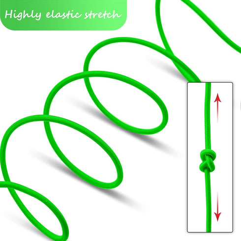 1/8" Bungee Shock Cords,32 Feet Elastic Nylon Cords Kayak Stretch String Rope for Bikes,Tie Downs,Boating,Camping,Cars,Fitness and Outdoor Enthusi...
