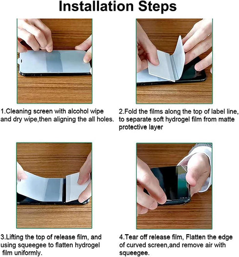 2Pack Upgraded Hydrogel Screen Protector For iPhone 12 Pro Max (6.7"), Non-breakable Flexible TPU&Case Friendly Transparent Soft Protective Film (...