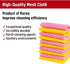 UNHA'S Dish Scrubber Cloth - Mesh Dishwashing Scouring Pad for Kitchen - Non-Abrasive, Non-Absorbent, Quick Dry, Odorless Polyester Mesh Scrubbing...