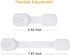 12 Pack Vkania Baby Proofing Cabinet Strap Locks - Child Safety Drawer Cupboard Oven Refrigerator Adhesive Locks - Adjustable Toilets Seat Fridge ...