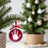 Tiny Ideas Christmas Baby's Handprint Ball Ornament, Included Paint for Baby's Print, Newborrn Holiday Keepsake Gift, DIY Classic Christmas Tree O...